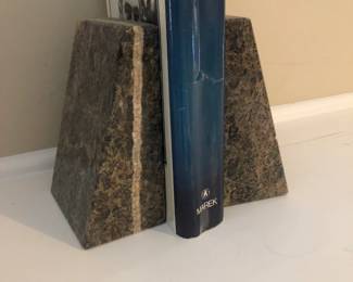 Marble Book Ends 