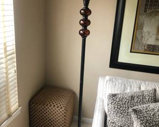 Floor Lamp & Ottoman 