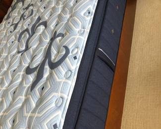 Sterns & Foster Queen Mattress covered when delivered with waterproof mattress pad 