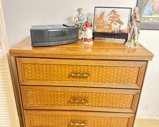 Rattan nightstand