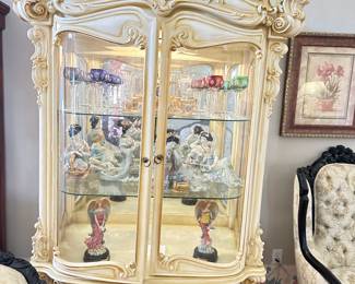 French provincial style display case