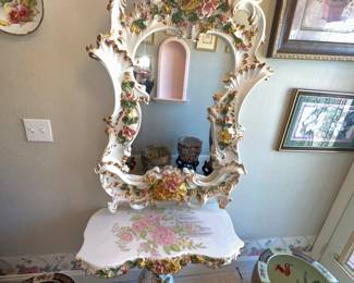 Capodimonte   entryway mirror