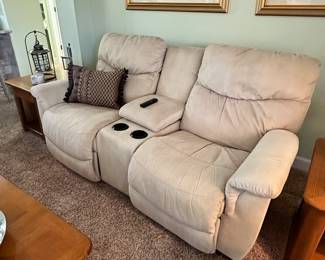 Recliner theater style sofa