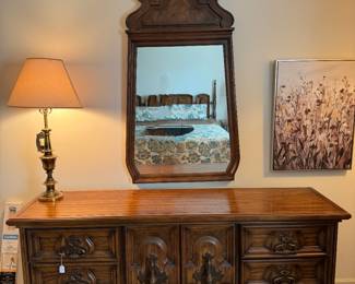 Stanley Maricopa 3 Drawer / 2 Door Dresser with Mirror (20"D x 74"W x 32"H)