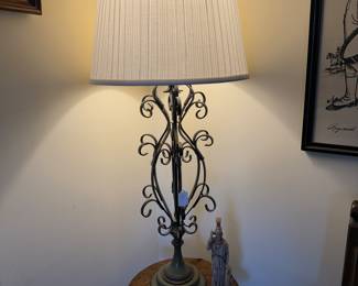 Ethan Allen Wrought Iron Table Lamp
