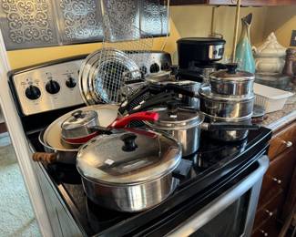 Collection of Pots, Pans & Kitchen Accessories