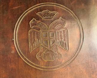 Guatemalan Leather Seat Wooden Chairs