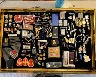 Collection of Medals, Patches & Jewelry