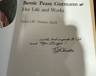 "Bessie Pease Gutmann, Her Life & Works" by Victor J.W. Christie Autographed