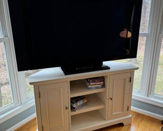 Triangular Entertainment Stand (49-1/2"W x 32"H x 20"D) & Pioneer Plasma Model PRO-110FD HDTV