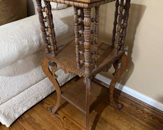 Oak Lamp Table (16"W x 16"D x 36"H)