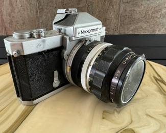 Nikon Nikkormat Camera Chrome Film camera + Nikon 55mm