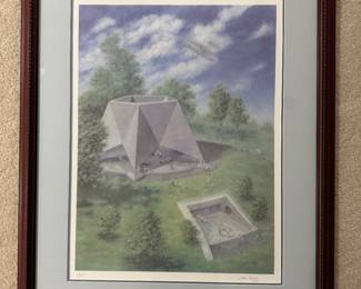 Framed "Air Force Memorial" Lithograph Signed Lori Crane '99