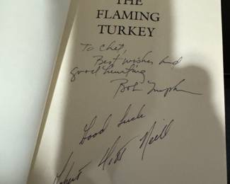 "The Flaming Turkey" by Robert Hitt Neill with artwork by Bob Tompkins / Autographed by both