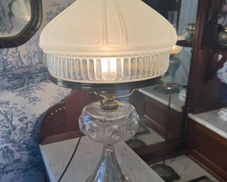 Aladdin Clear Oil to Electric Table Lamp