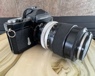 NIKKORMAT FT-N 35mm SLR Camera w/Nikon Micro-Nikkor 55mm f3.5 & Polarizer, Cap