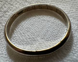 14K Gold Wedding Band