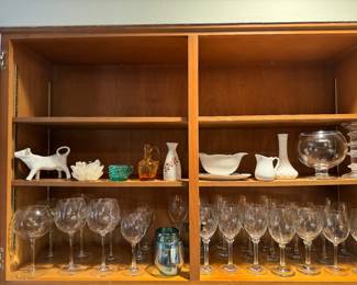 Collection of Glass & Wine Glasses