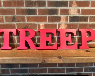 "T" "R" "E" "E" "P" 3D Letters