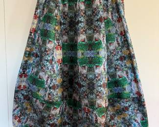 Women's Boho Patterned Skirt with Spandex Waist