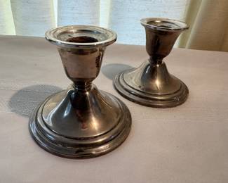 Weighted Sterling Silver Cande Holders
