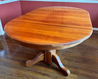 Ovular Rectangular 2 Pedestal Dining Table with Hidden Leaf Storage (44"W x 29-1/2"H x 72"L with 4 Leaves 12" each)