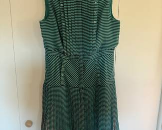 Women's Karen Millen Sleeveless Striped Skirt Dress Size 10