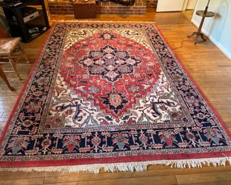 Hand-knotted Wool Turkish Rug (137"L x 98"W)