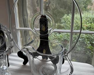 Senate Plate & Water Pitcher