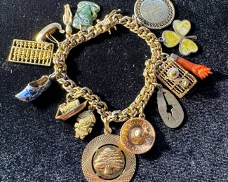 10K Gold Charm Bracelet