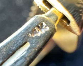 14K Clasp Bracelet with 14K Gold 25 Bangle & 14K Ladybug Accessory 