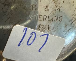 Sterling Silver Salt & Pepper Shakers / 107 grams each