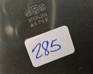 Sterling Silver Monogrammed Centerpiece Bowl / 285 grams