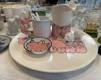 Collection of Piggy Kitchen Accessories