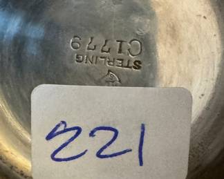 Sterling Silver Double Handled Cup / 221 grams