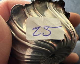 Sterling Silver Pedastool Dish (pr - 25 grams ea)