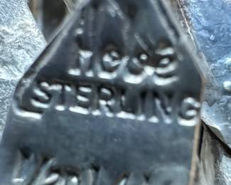 Vintage Hobe Sterling Silver & 1/20 14K Gold Clasp Bracelet & Brooch