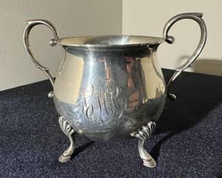 Sterling Silver Sugar Bowl / 188 grams