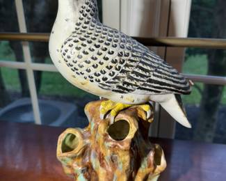 Porcelain Falcon Figurine