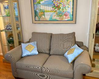 Bauhaus Upholstered Loveseat (38"D x 67"W x 28-1/2"H)