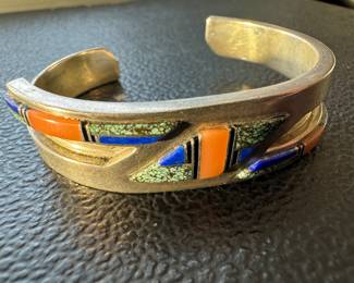 Sterling Silver Native American Bracelet