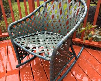 Outdoor Brown Jordan Style Rocker (Cushion not pictured)