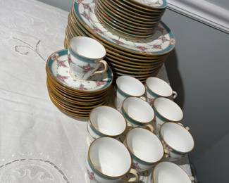 Mintons Persian Rose Porcelain China (46pc)