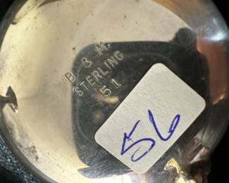 Sterling Silver Footed Salt Cellars (pr - 56 grams ea)