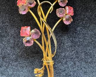 Sterling Silver Floral Pin