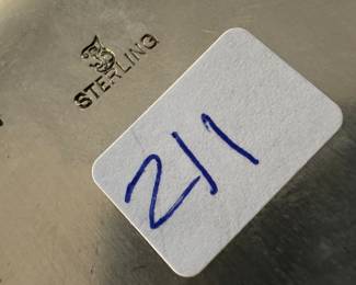 Sterling Silver Floral Bowl / 211 grams