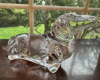 Baccarat Dachshund Crystal Dog