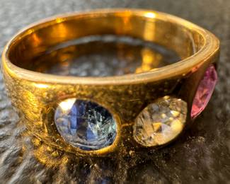 14K Gold Jeweled Ring