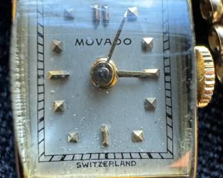 Vintage Women's Movado 14K Gold Watch