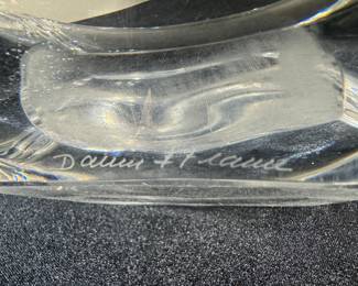 1960’s Daum France Free Form Crystal Bowl

